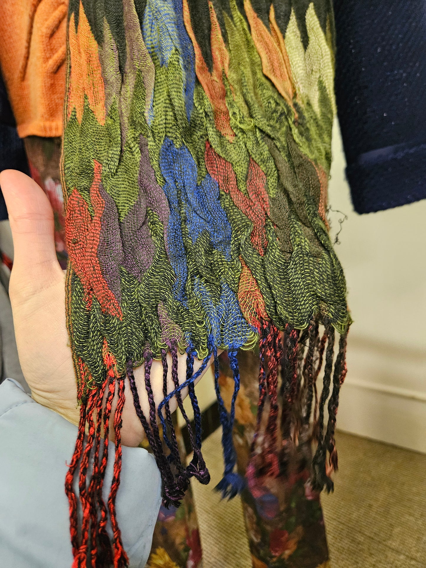 Suantrai of Ireland, colorful, 45% viscose scarf