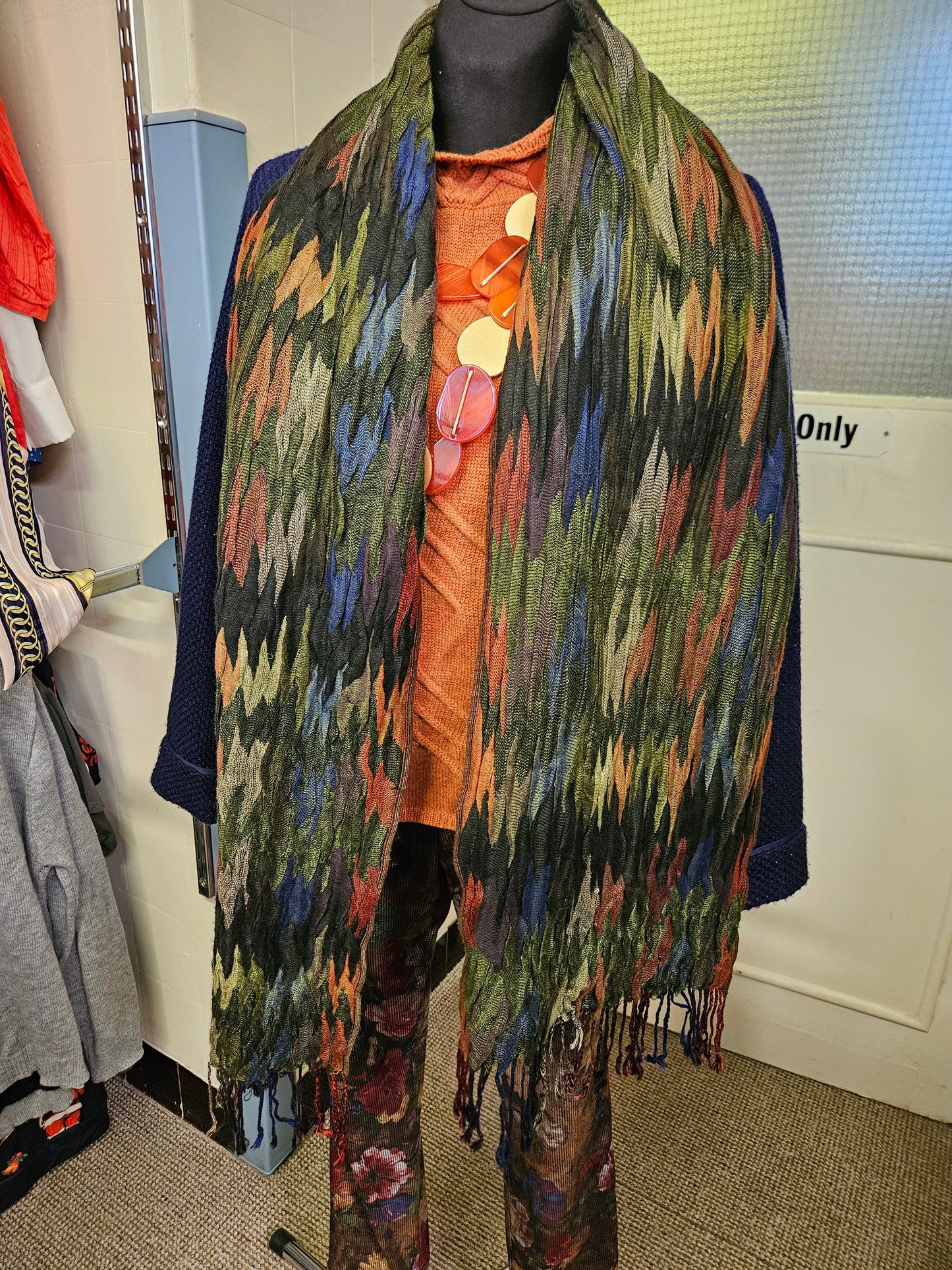 Suantrai of Ireland, colorful, 45% viscose scarf