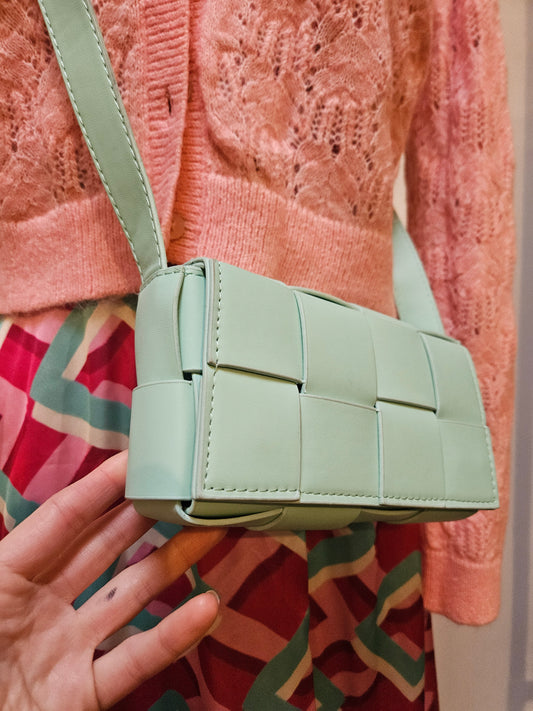 Mini Woven Crossbody Bag