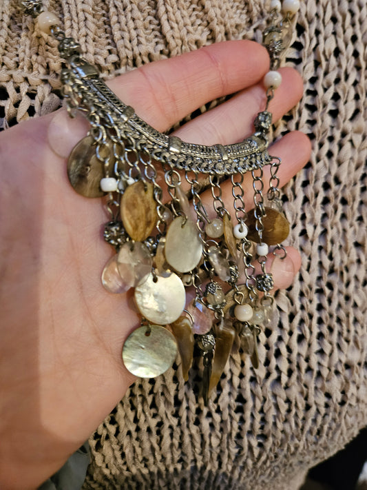 Tribal/bib style necklace