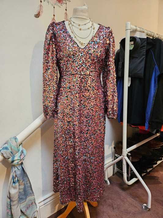 Dorothy Perkins
Multi Sequin Midi Dress, new, size 12