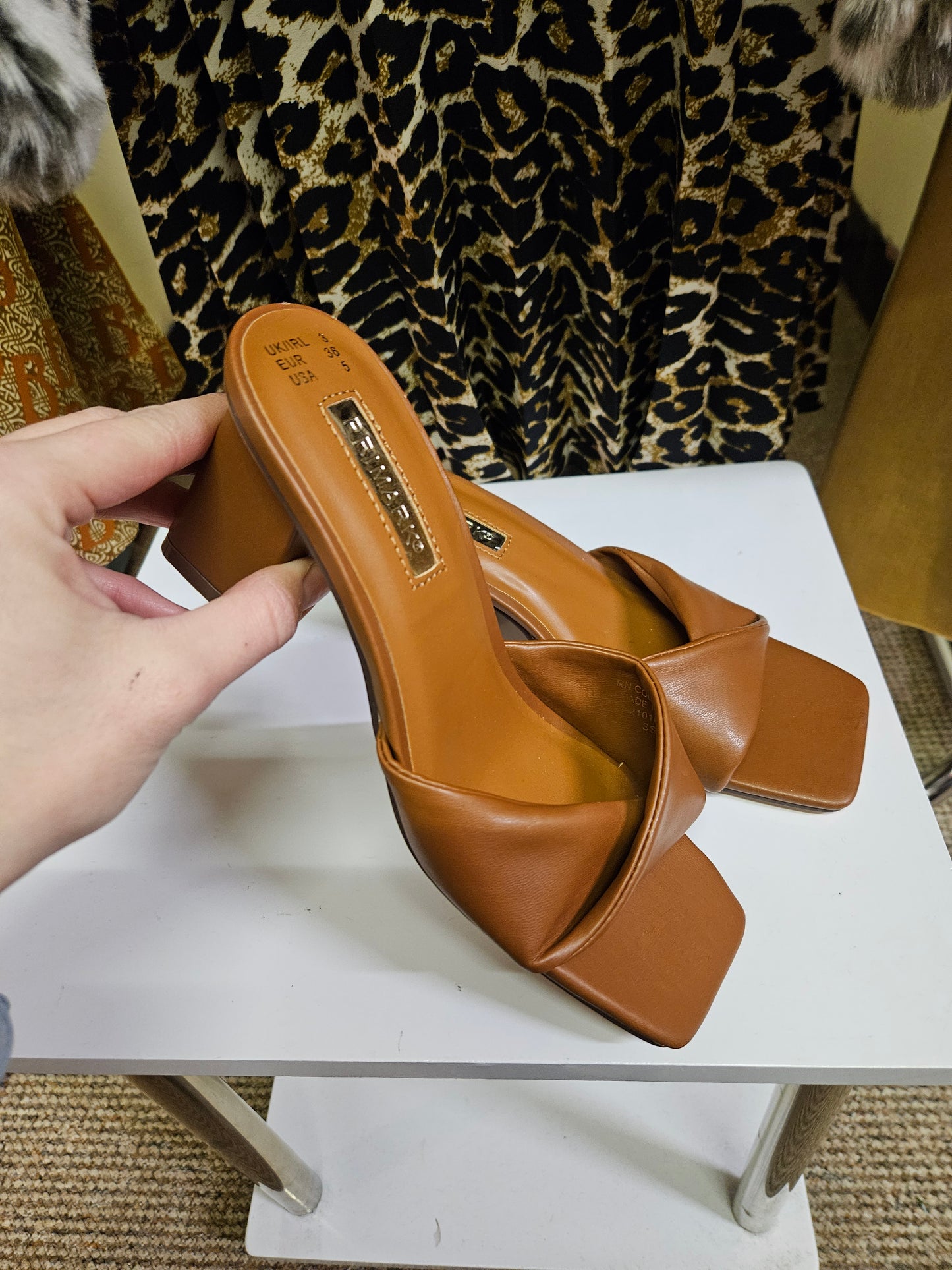 Primark, new, tan sandals, size 3