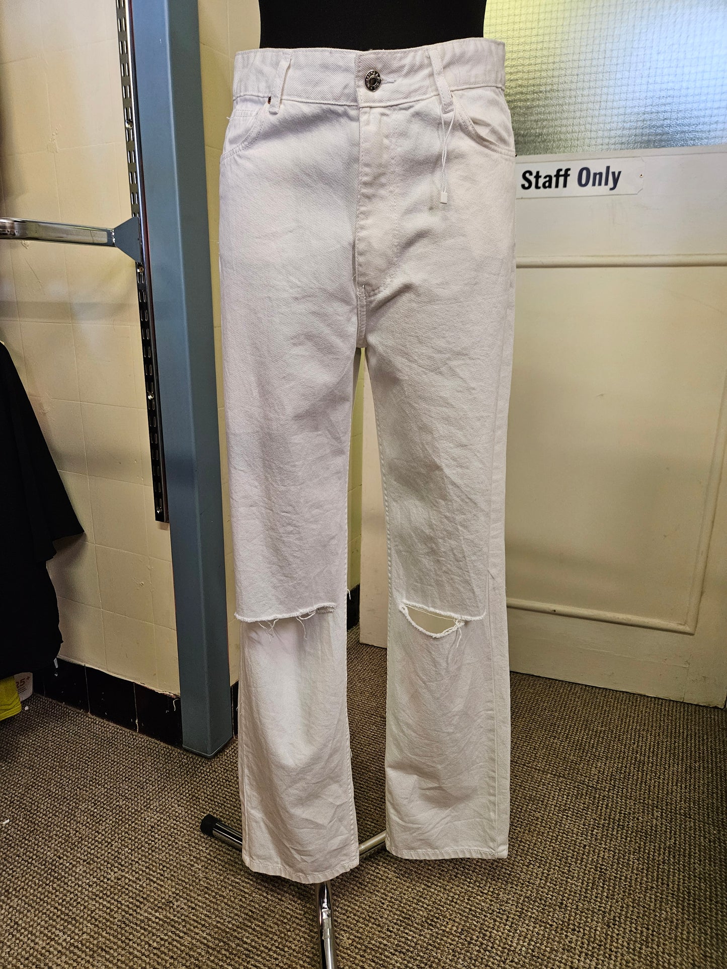 Bershka, high waist, straight  leg jeans, new, size 10