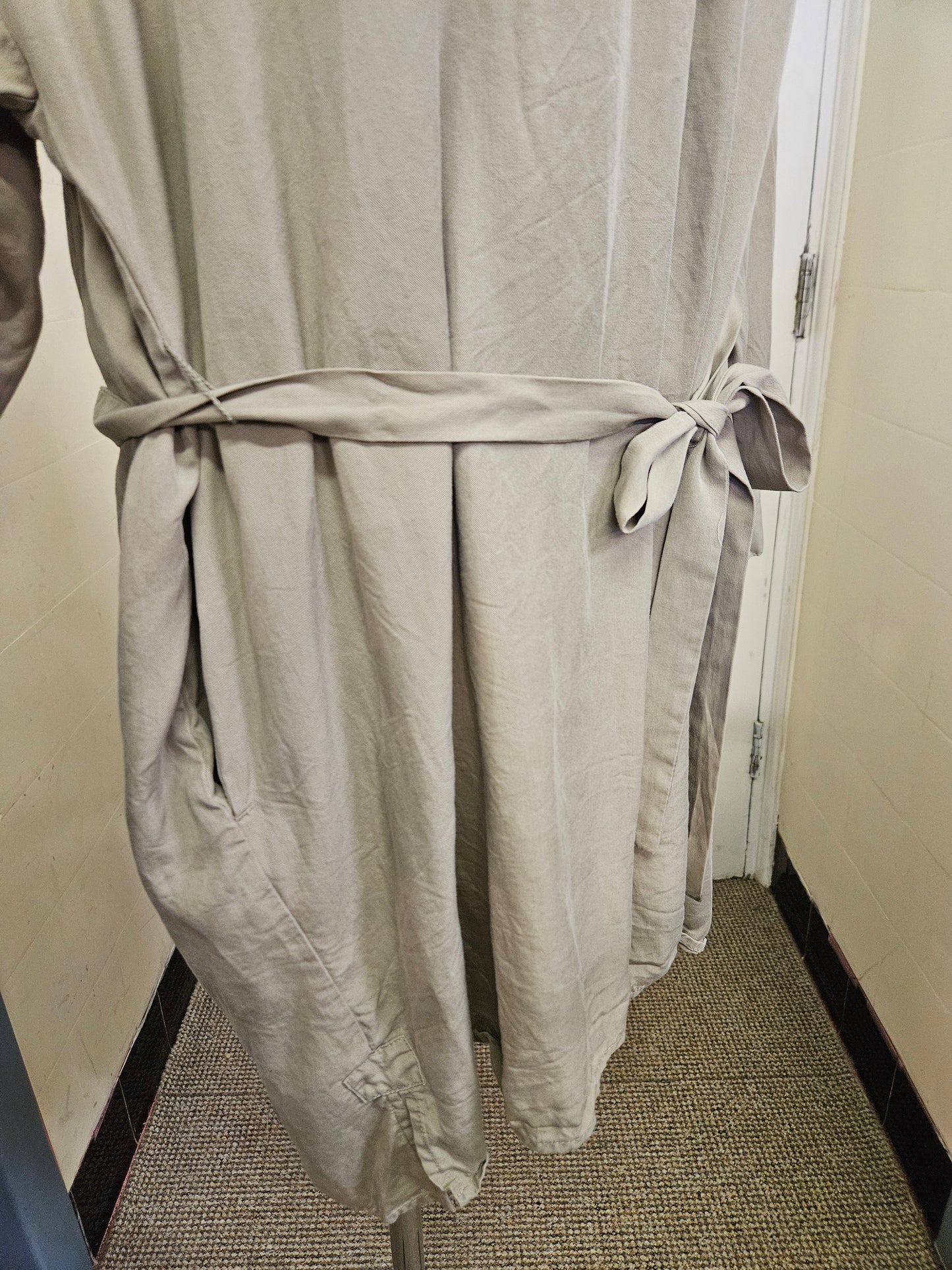 French connection, lyocell dress with belt, size L