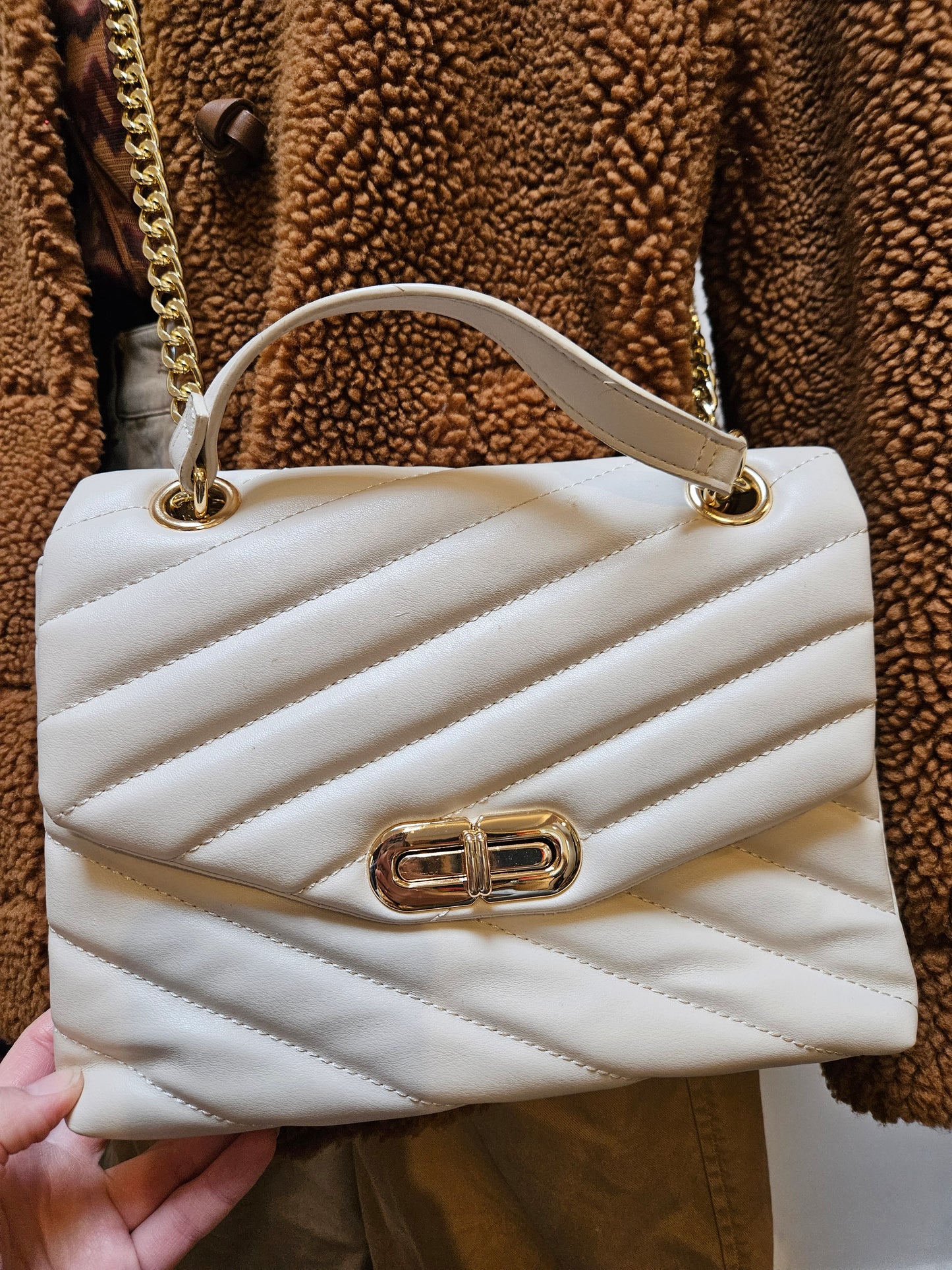 Primark, nude bag, chain handles