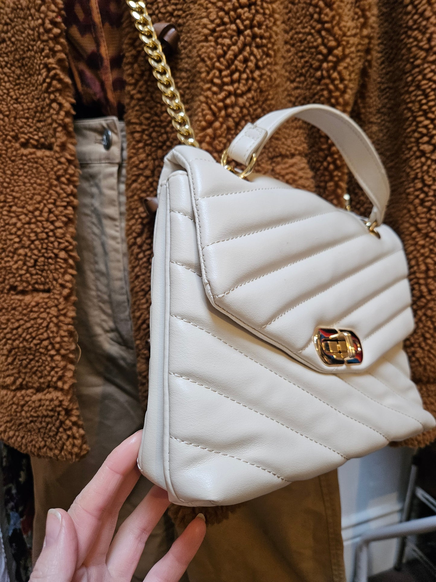 Primark, nude bag, chain handles