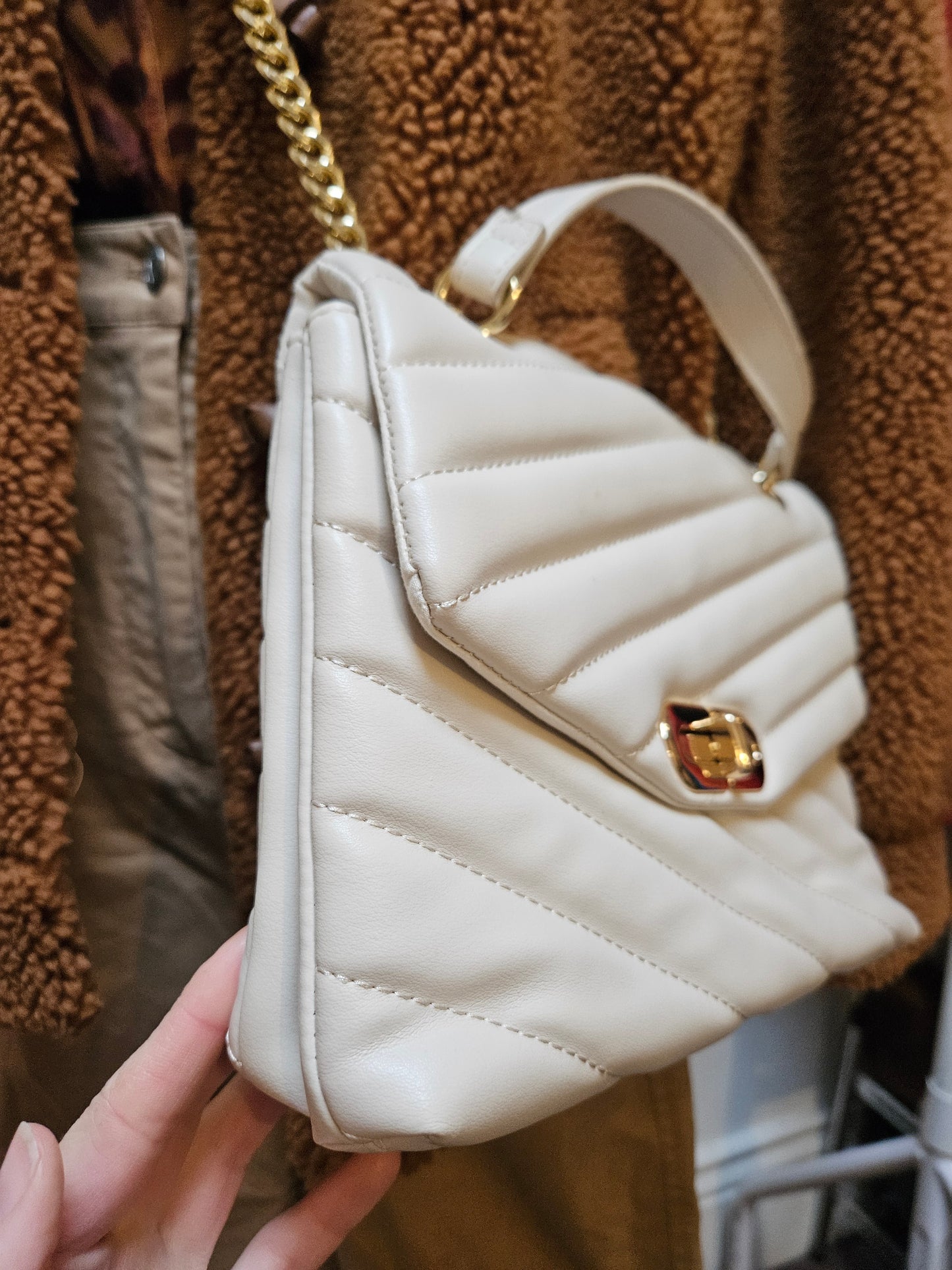 Primark, nude bag, chain handles