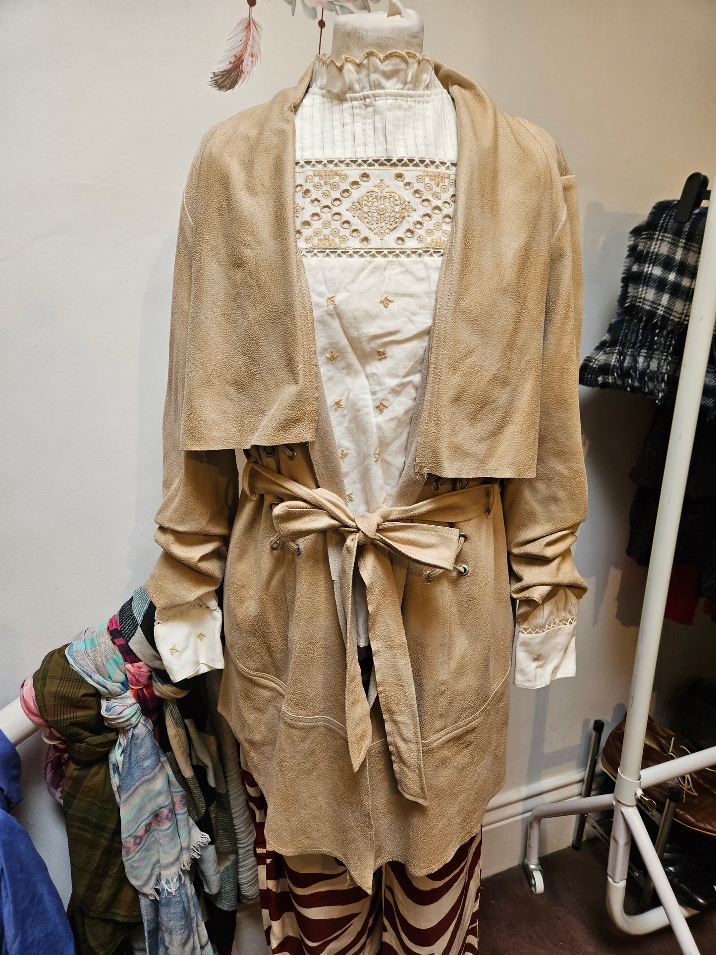Rever Mill, suede look jacket, Italian brand, size 18