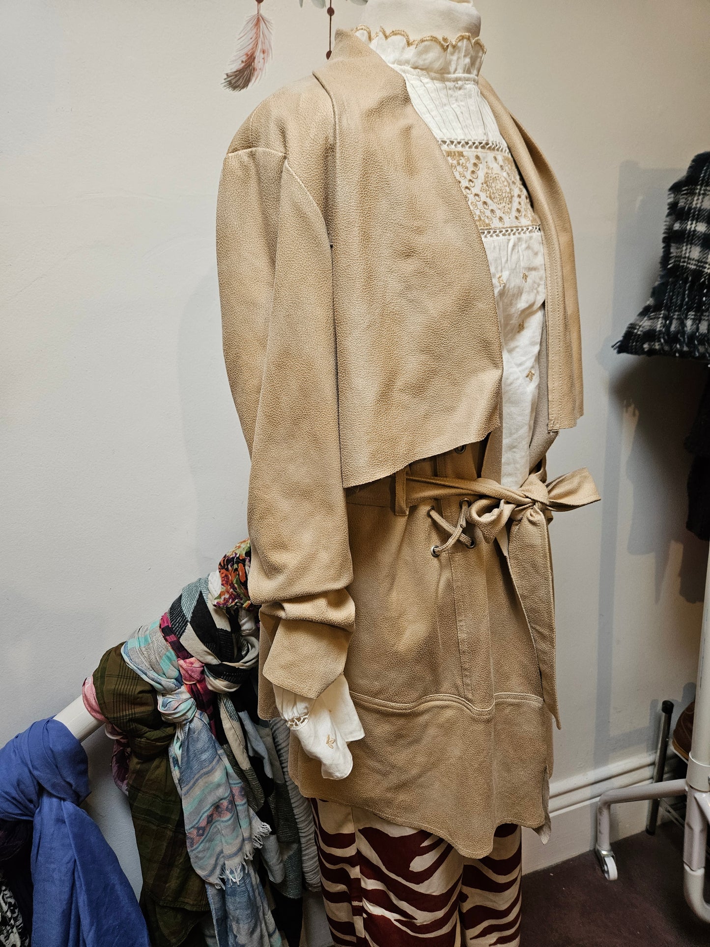 Rever Mill, suede look jacket, Italian brand, size 18