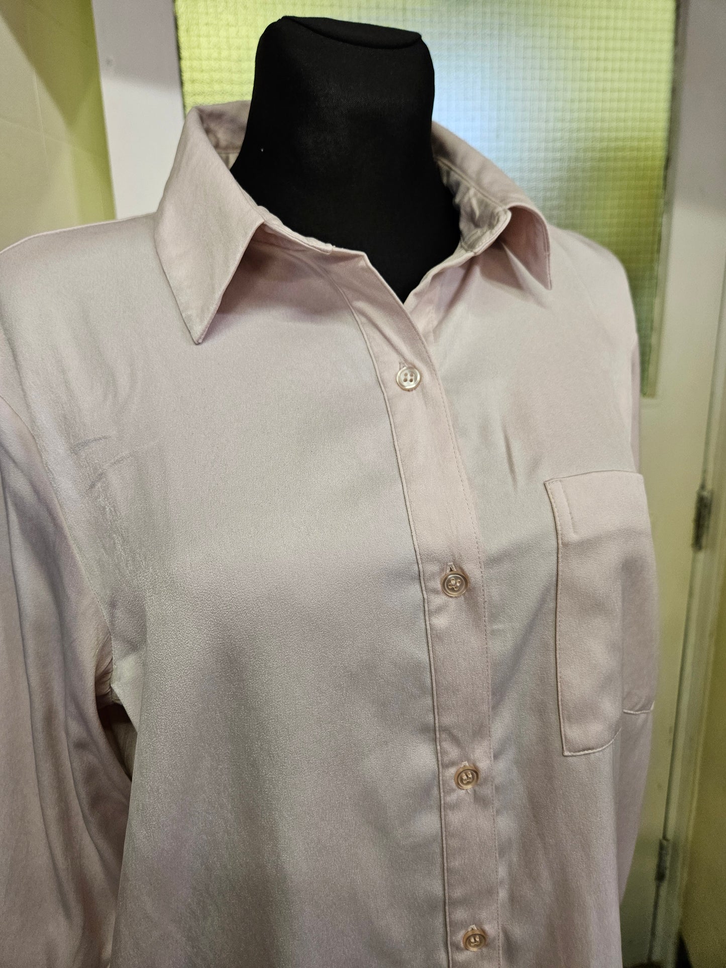 Divided, Blush pink blouse, size S