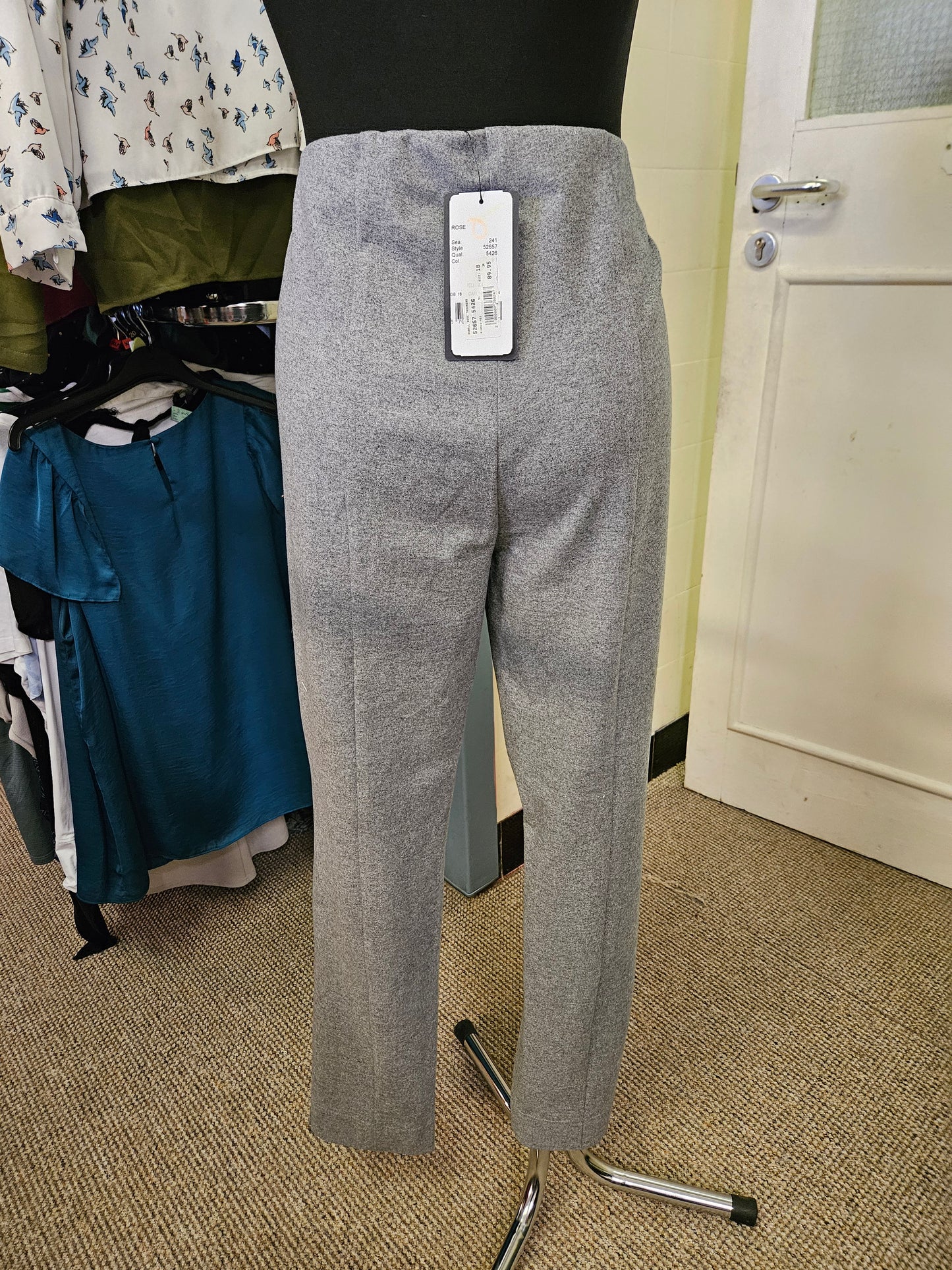 Robell, grey trousers, thick fabric, size 18