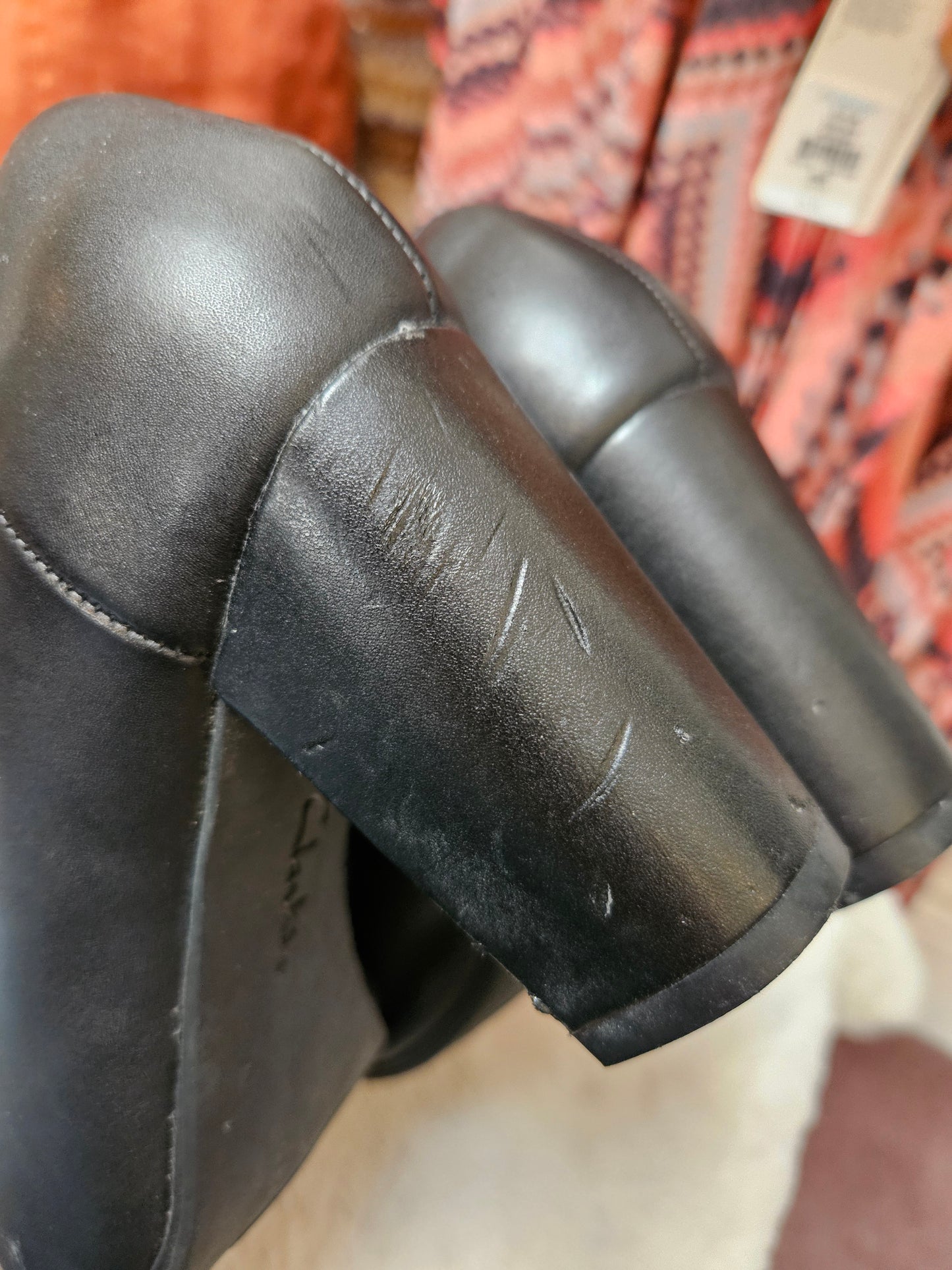 Clarks, block heel pumps, size 6