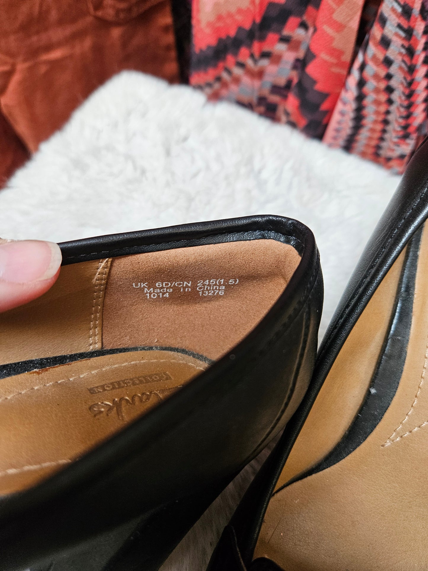 Clarks, block heel pumps, size 6