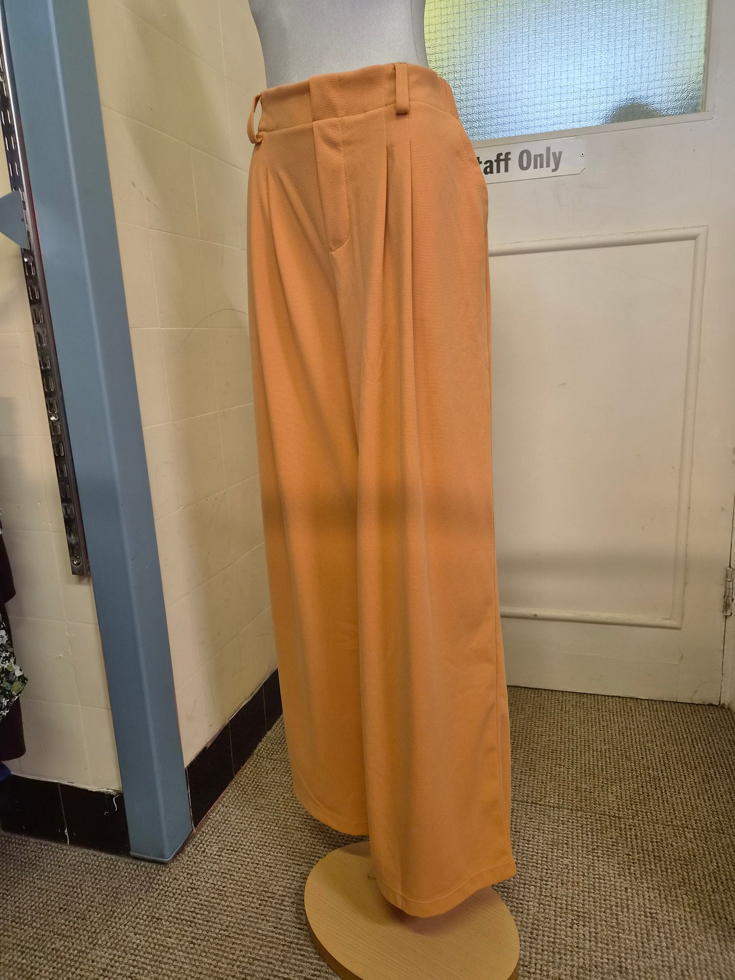 Halara, wide leg, waffle fabric trousers, size L