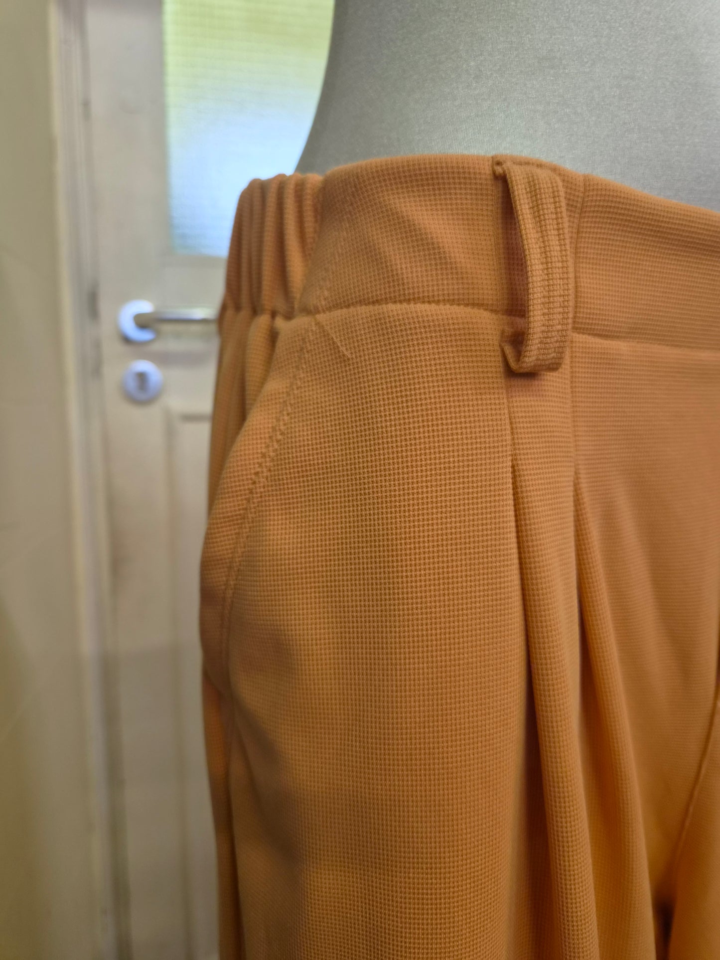 Halara, wide leg, waffle fabric trousers, size L
