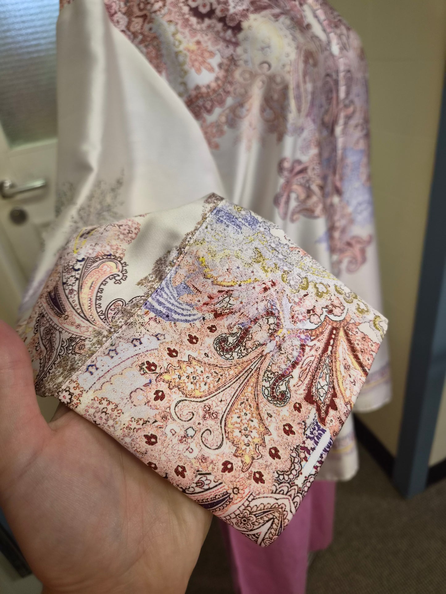 River Island, Pink Paisley Print Shirt, size 16