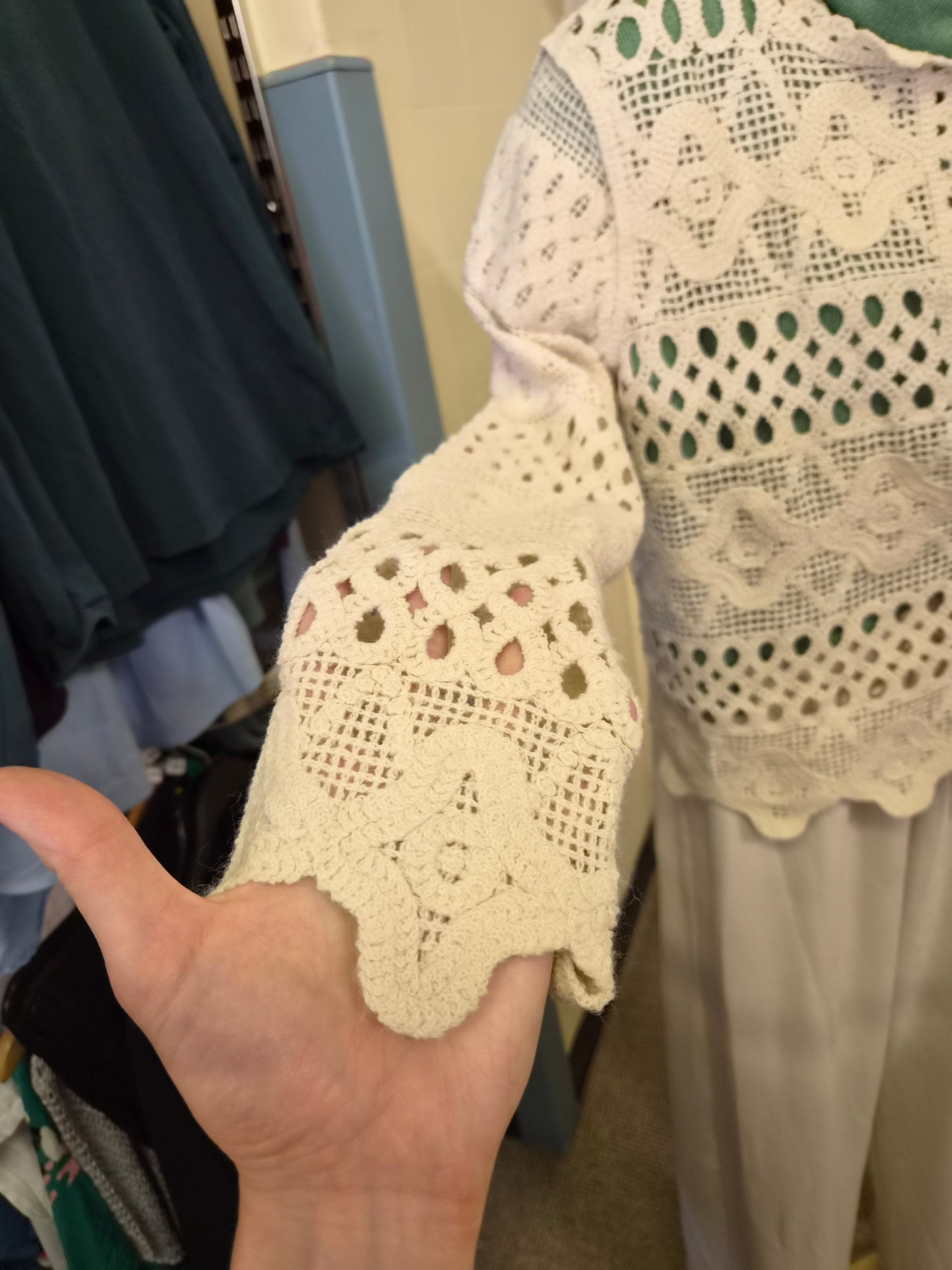 Gallery, crochet lace cardigan, size S