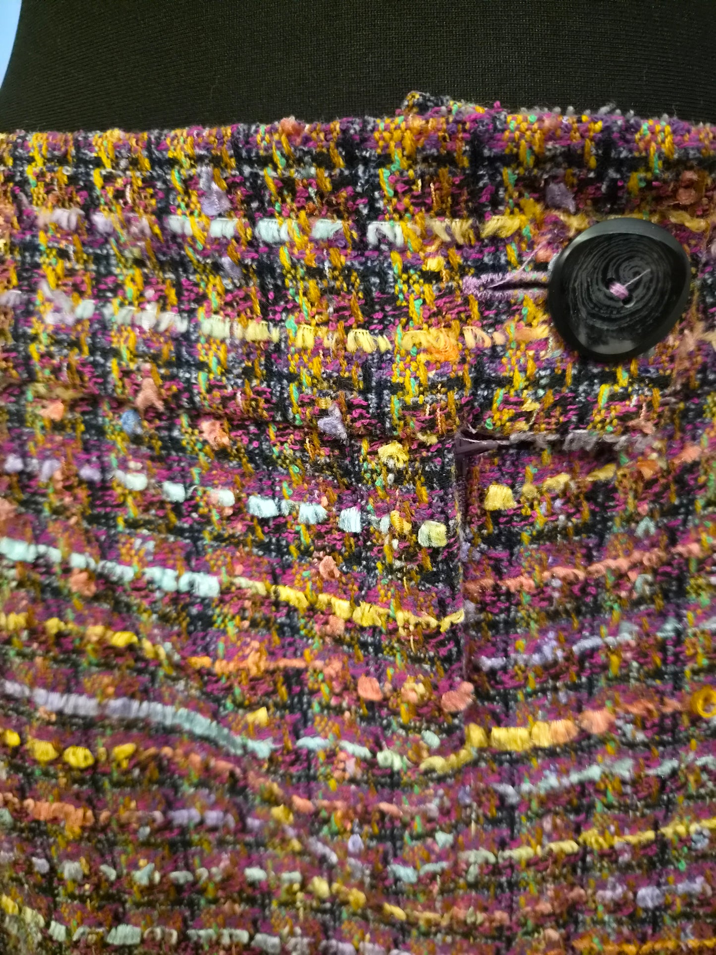 Amisu, multicolour, tweed, mini skirt, size 10