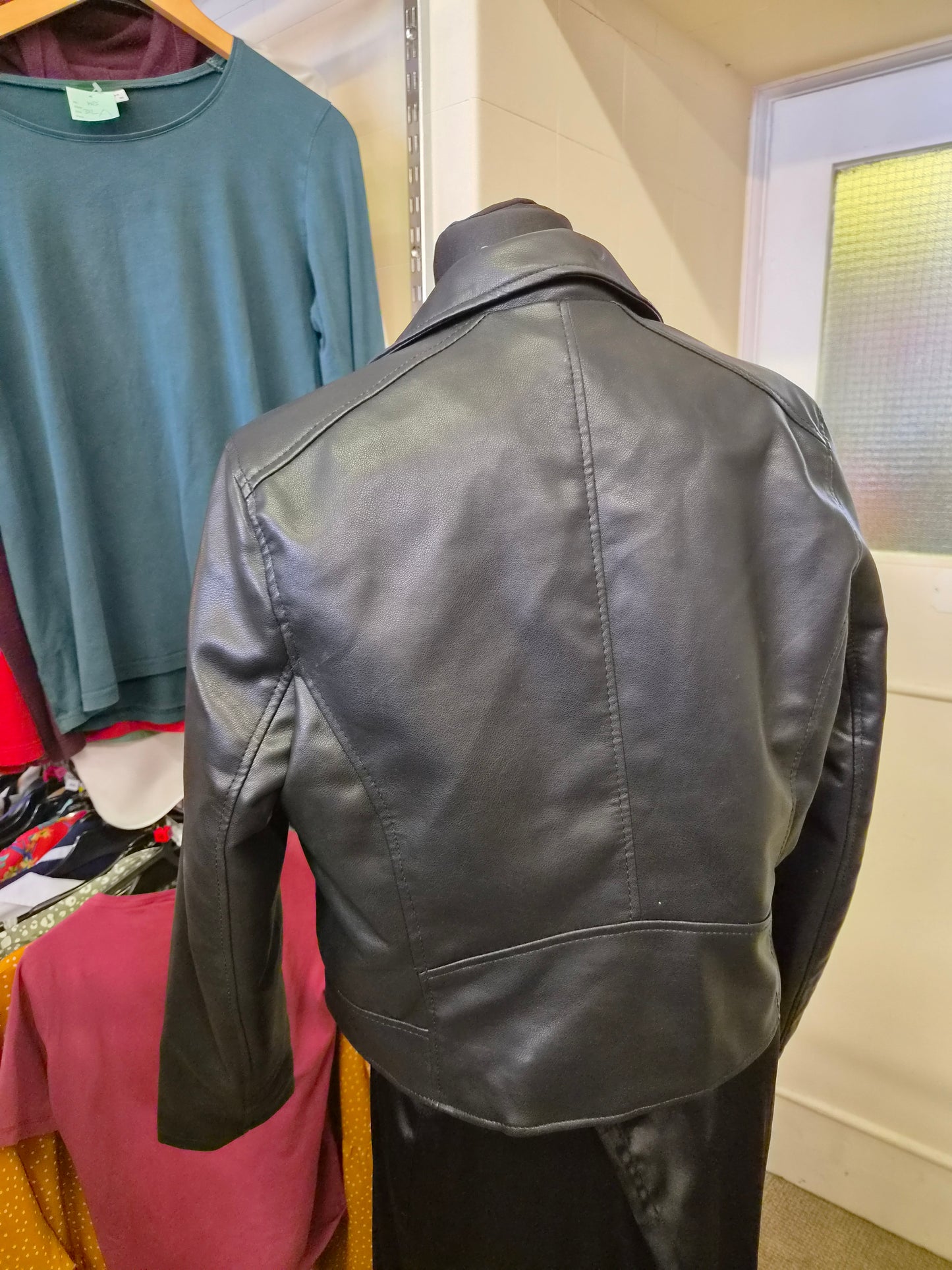 Primark, Faux leather, biker jacket, size 14