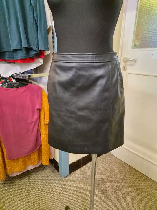 Dunnes, faux leather, mini skirt, size S