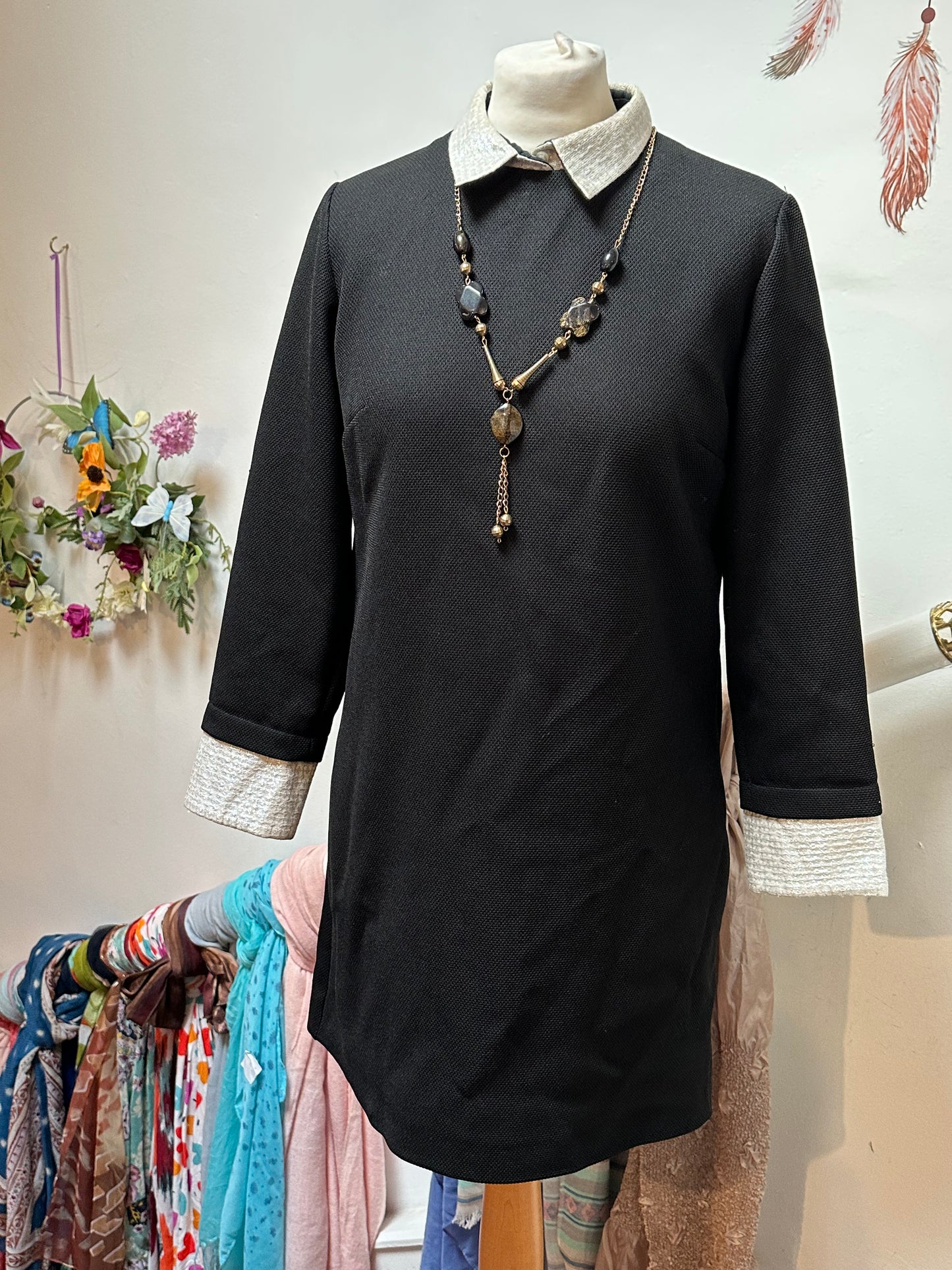 Designer MAJE Dress RRP €255!! Size 12 (Maje Size 3) Has a good inch in the hem to be let down if necessary