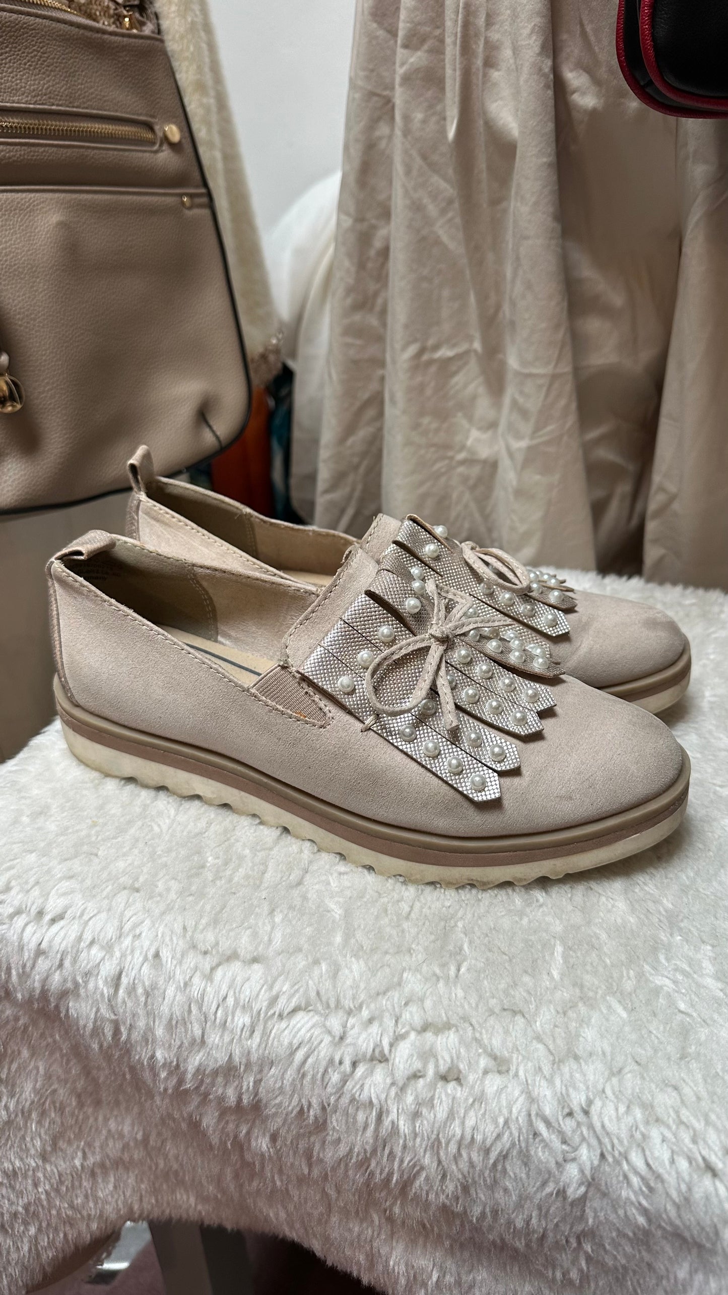 Marco Tozzi Cream Brogues Size 4