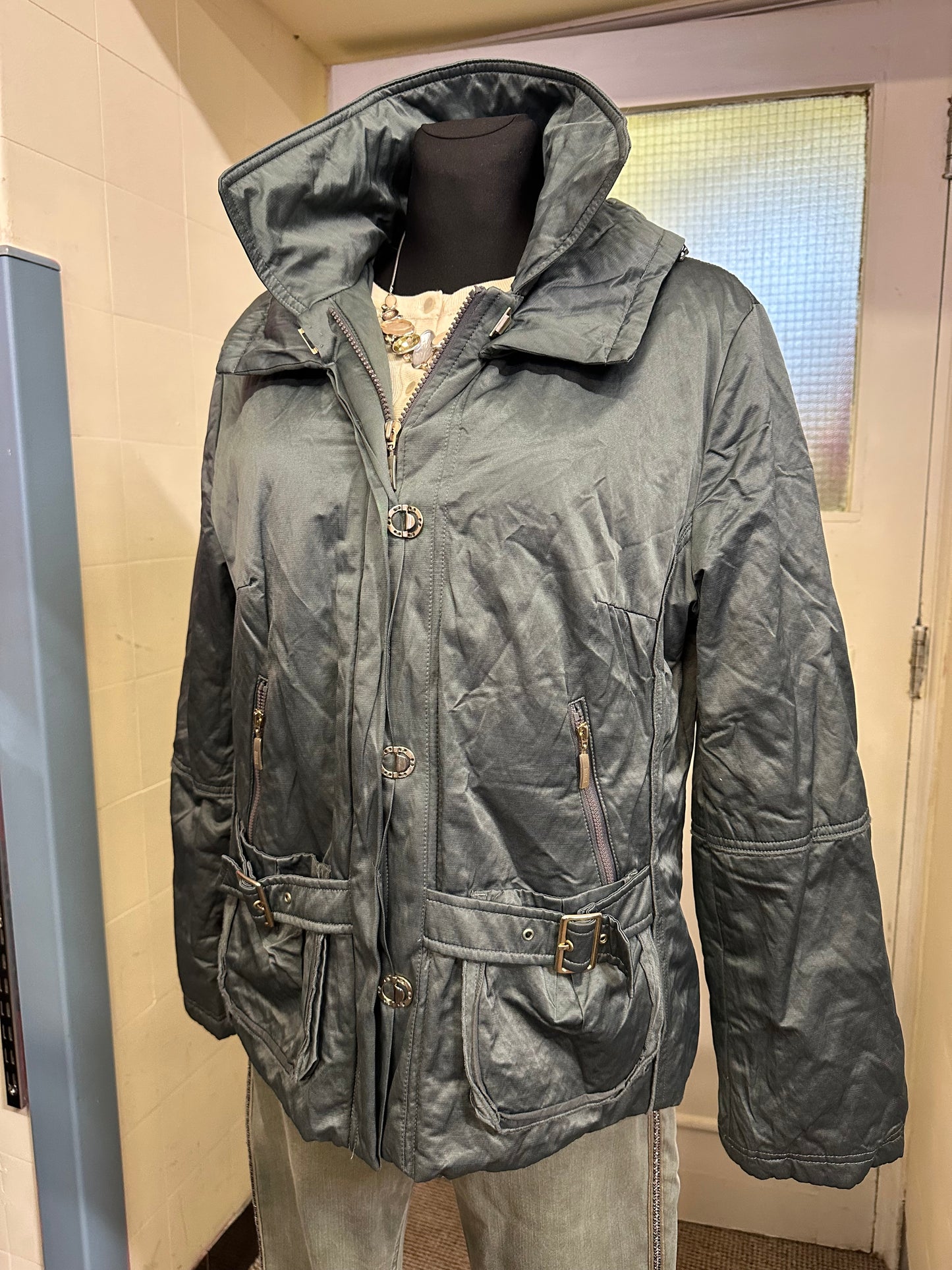 Designer Hucke Teal Jacket Size 18