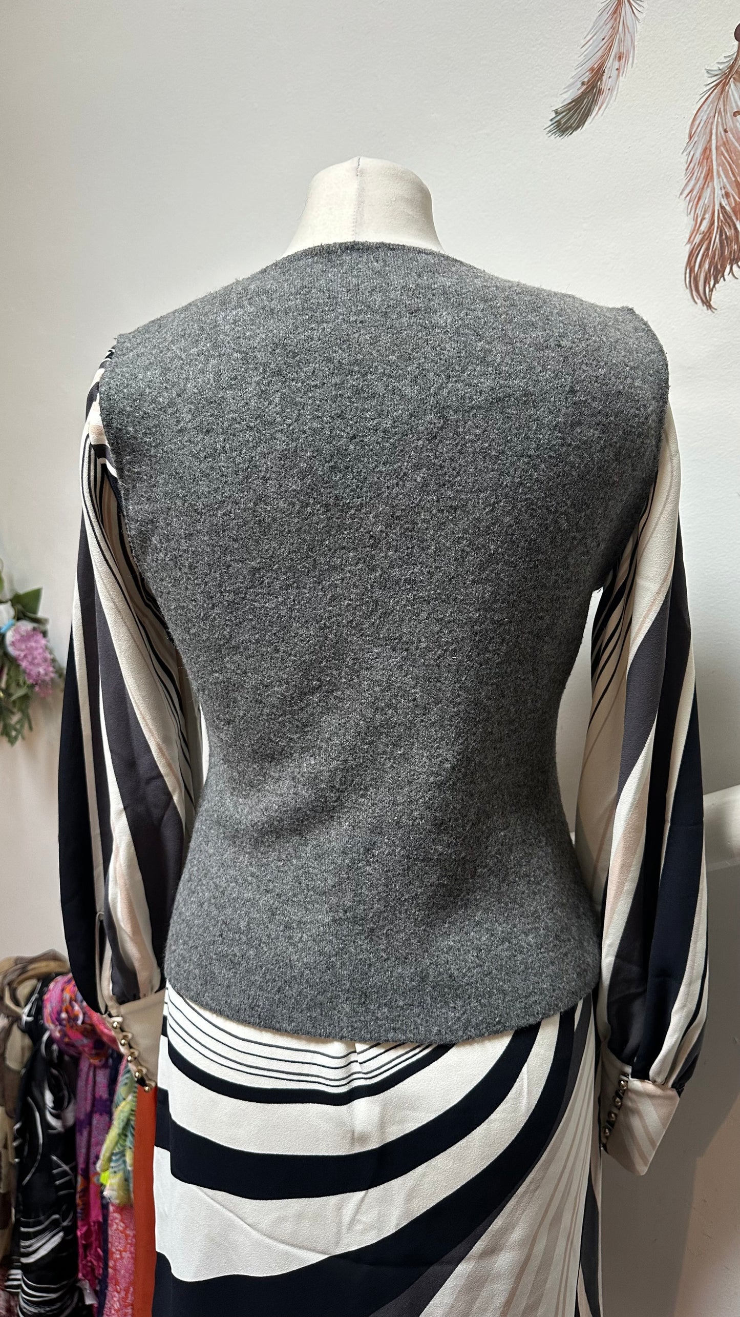 Zara Grey Vest Size S