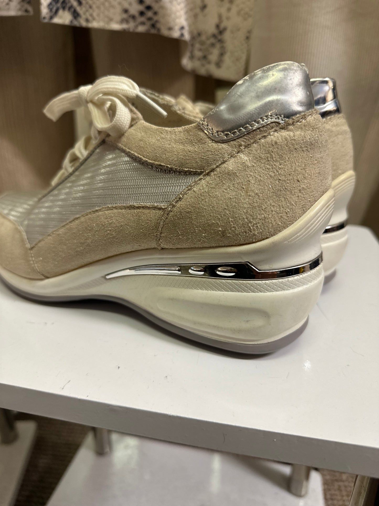 CHC Shoes Size 6.5 (Silver colour partly faded off one heel)