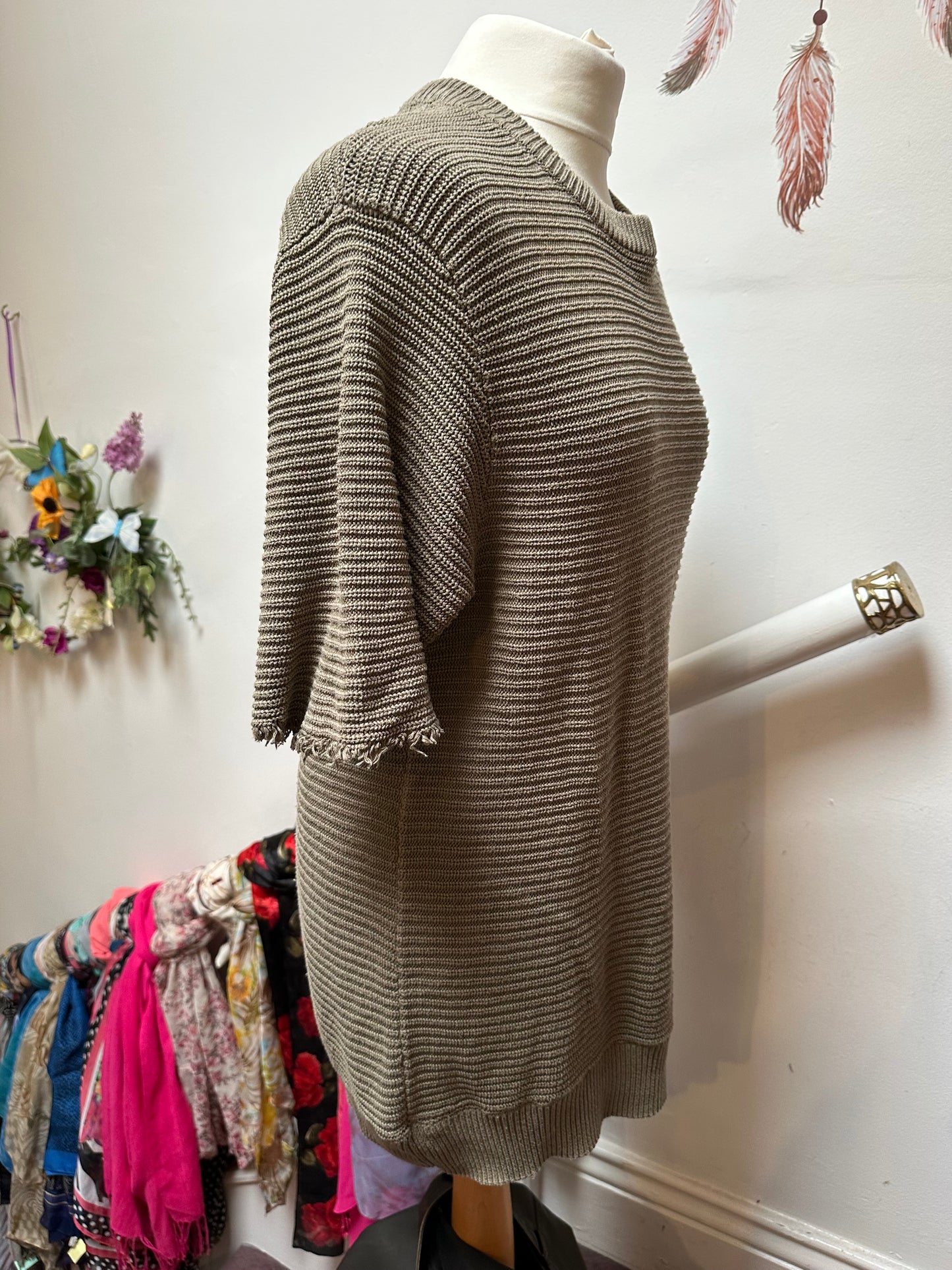 H&M 100% Cotton Knitted Top Size M