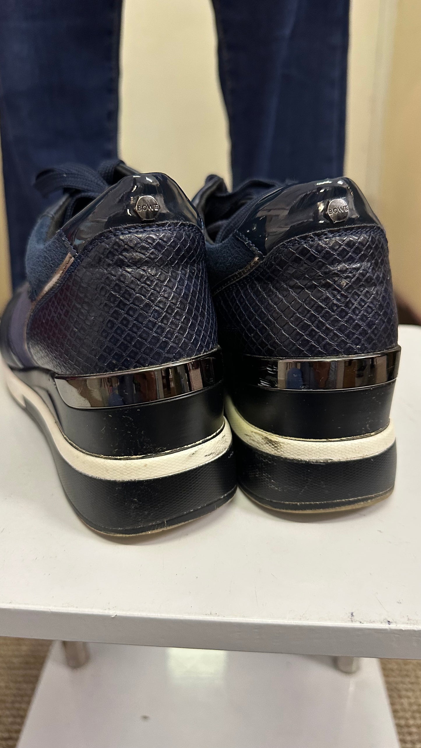 Lloyd & Pryce Navy Trainers Size 6
