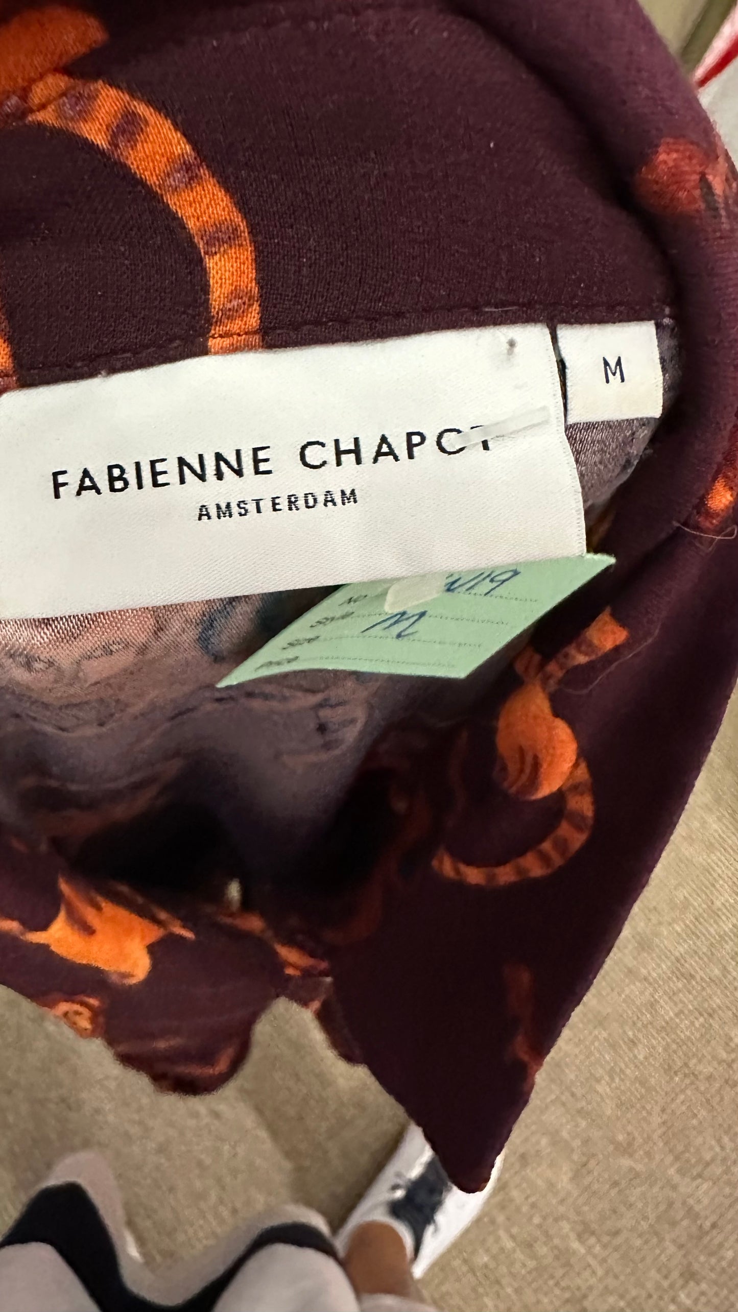 Designer Fabienne Chapot Monkey Blouse Size M small fitting