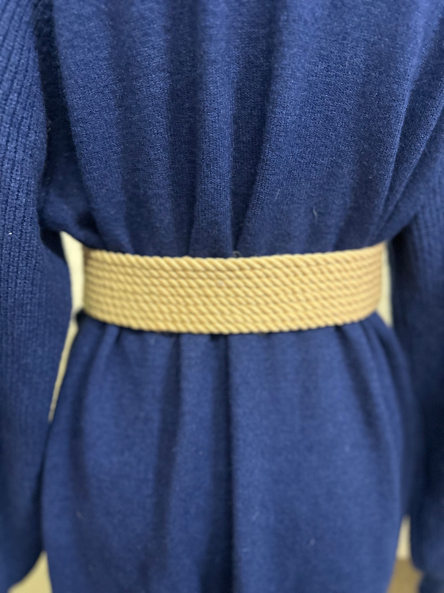 Stretchy Beige Belt Best Fit Size S