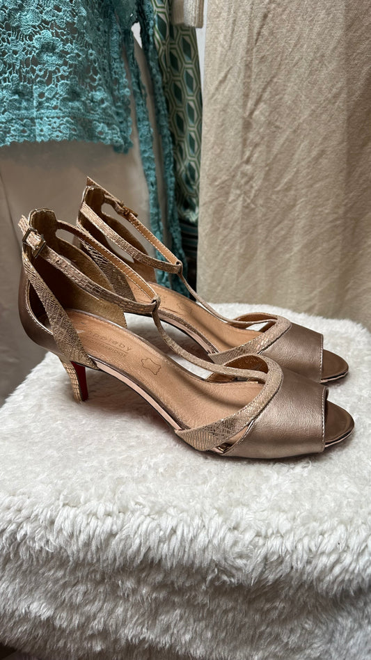 Kate Appleby Bronze Low Heels Size 6.5 (EU 40)