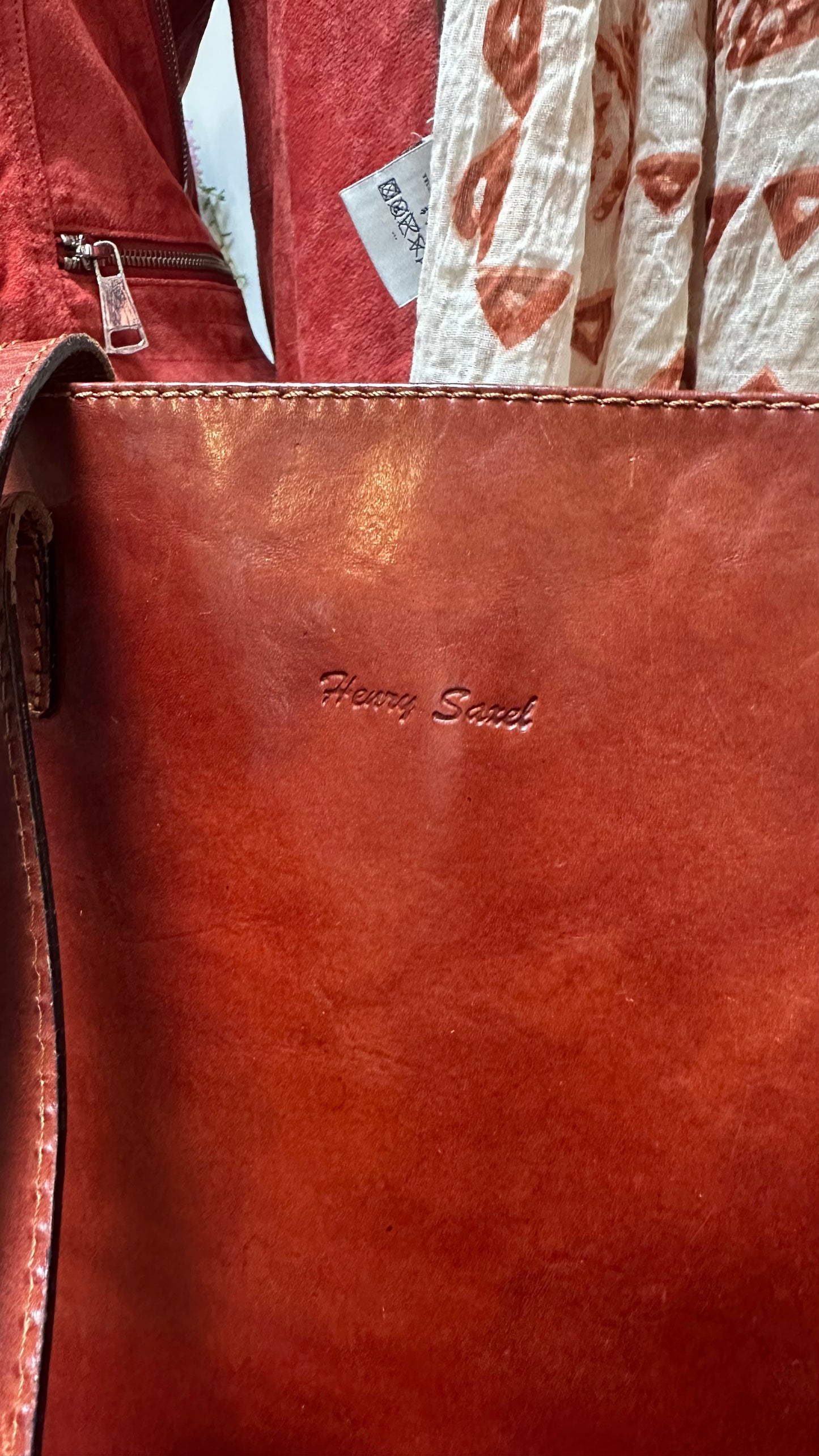 Vintage Henry Sarel Leather Bag