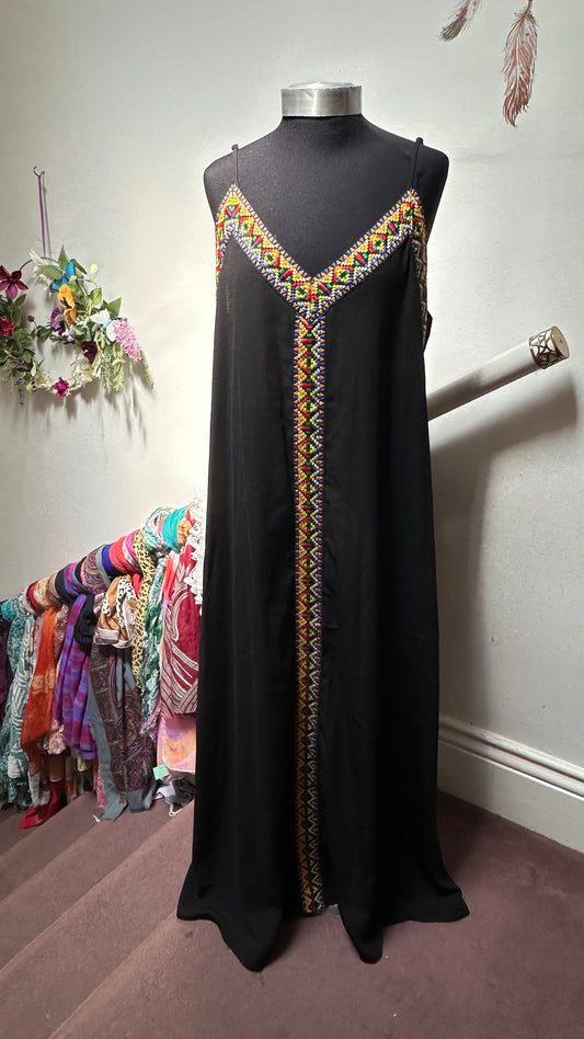 Shein Long Cami/Tribal Dress Size XL small fitting