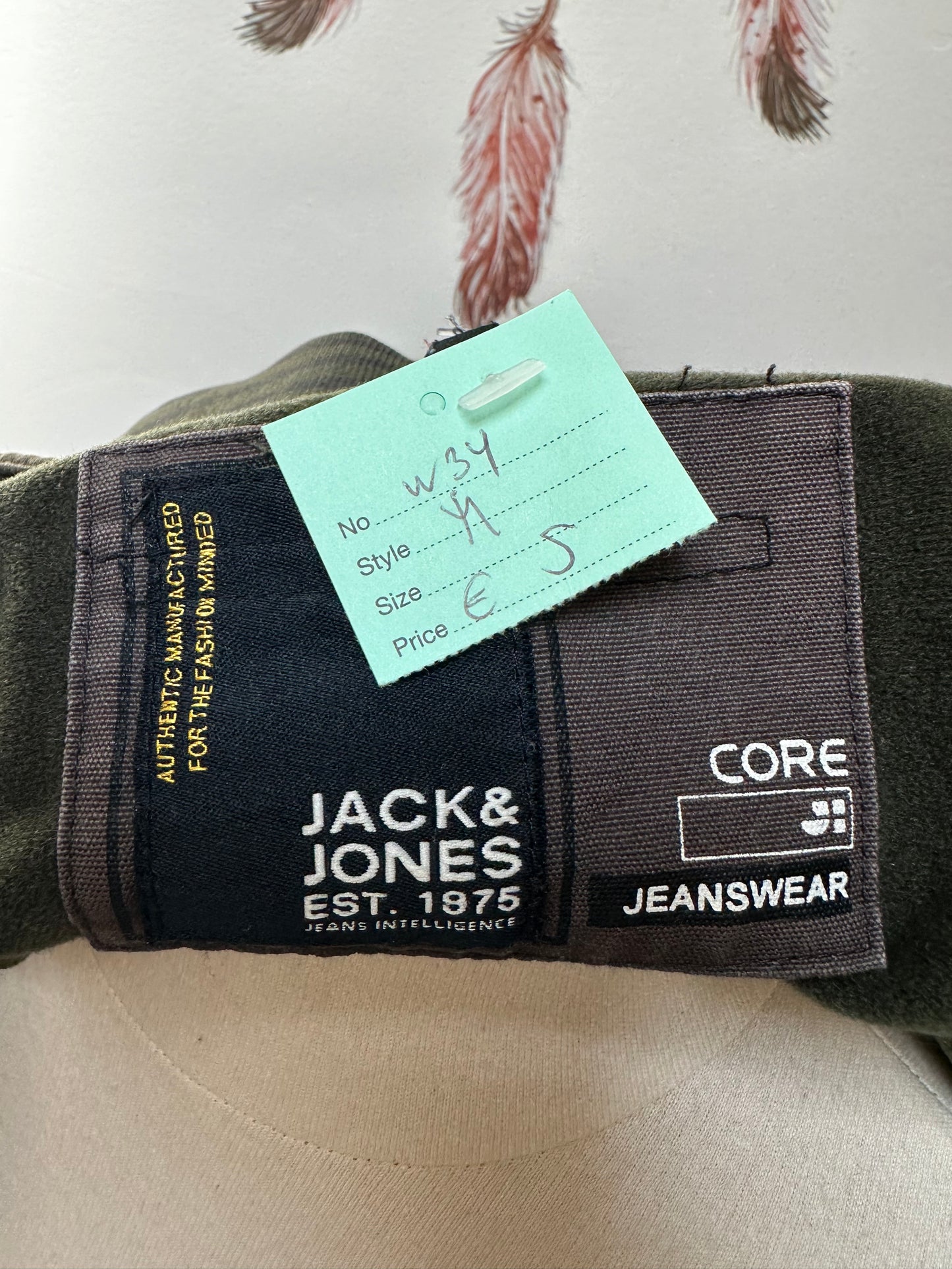 Jack & Jones Green Jacket Size M Minor Pilling (see last Photo)