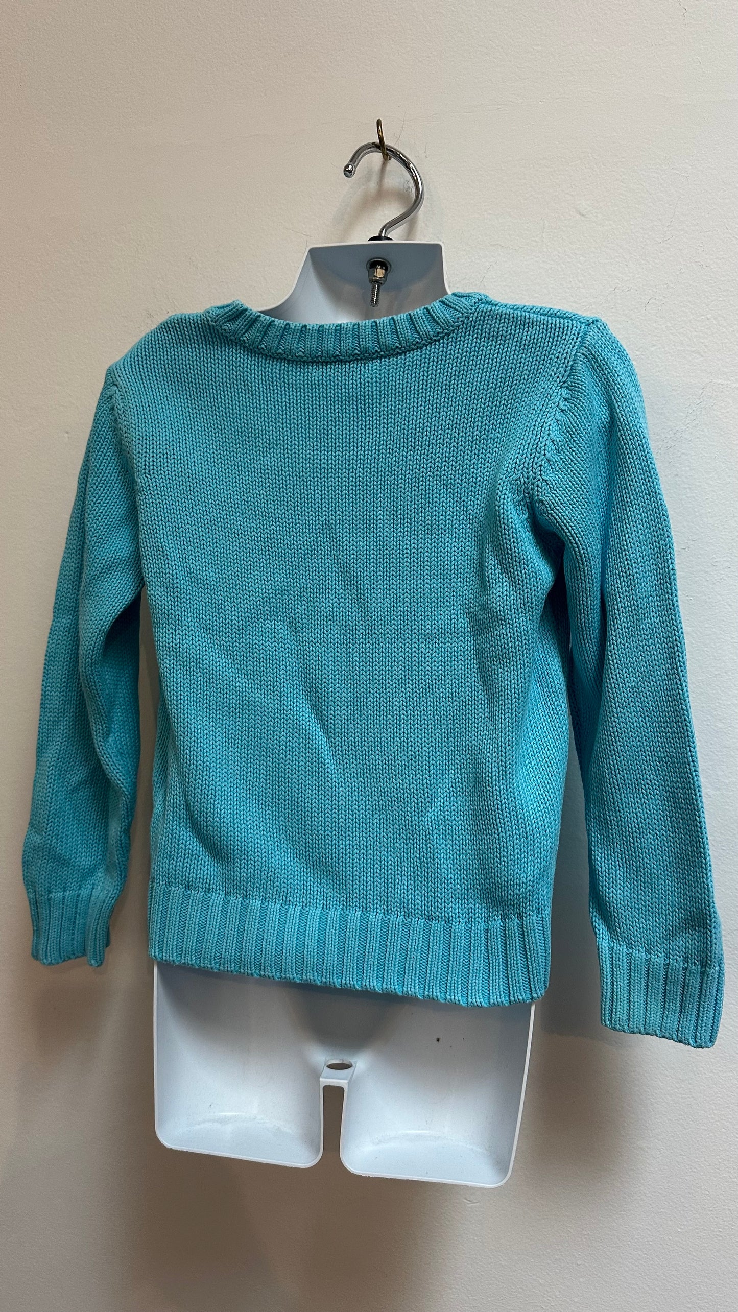 United Colors of Benetton Turquoise Knitted Sweater 100% Cotton Age 4