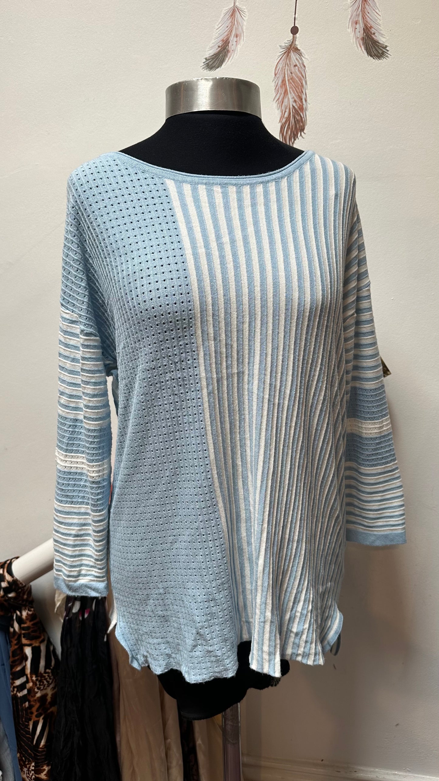 Tea Lane Baby Blue Sweater Size XL