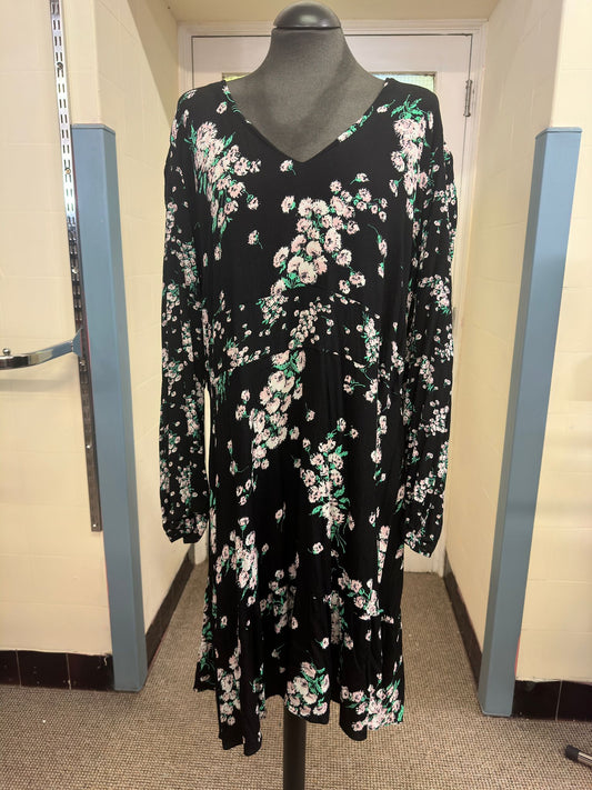 Oasis Floral Dress, Size 24