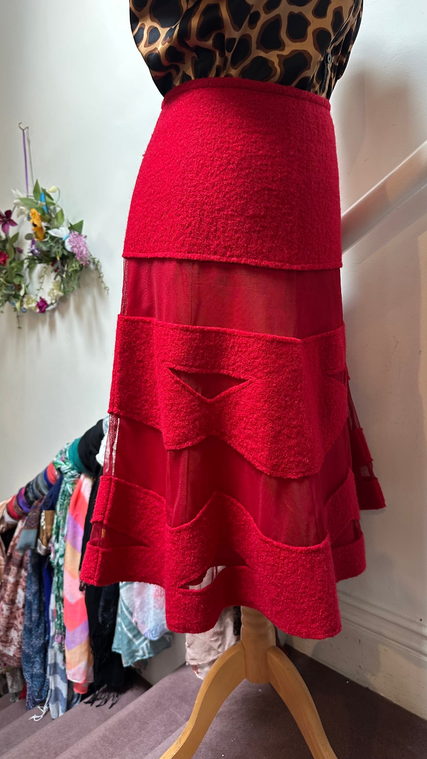 Vintage Régine of Dublin 100% Wool Skirt Size 12 (matching jacket available)