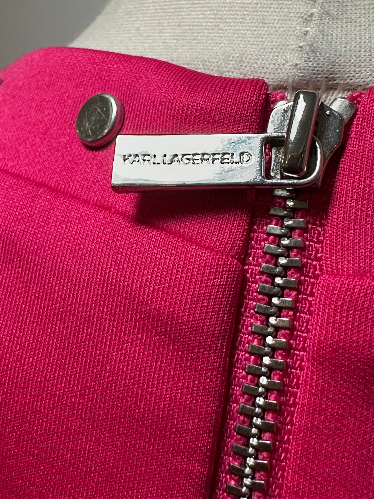 Designer Karl Lagerfeld Hot Pink Dress Size 12