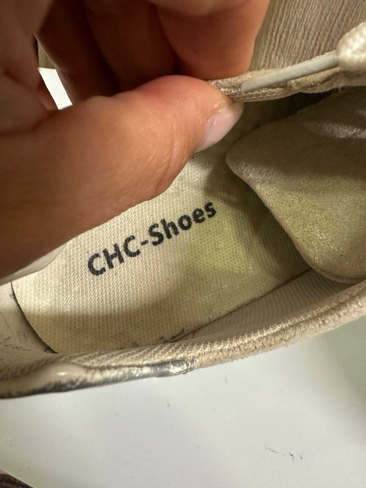 CHC Shoes Size 6.5 (Silver colour partly faded off one heel)