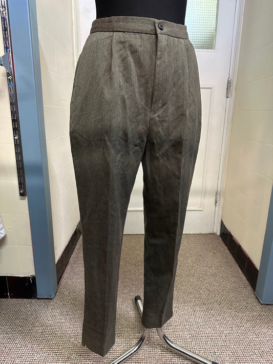 Gap 100% Wool Pleated Cigar Pants Size 10