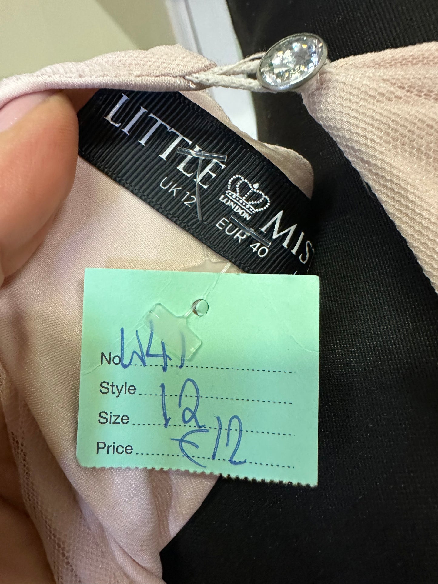 Little Mistress Nude Occasion Wear Dress Size 12