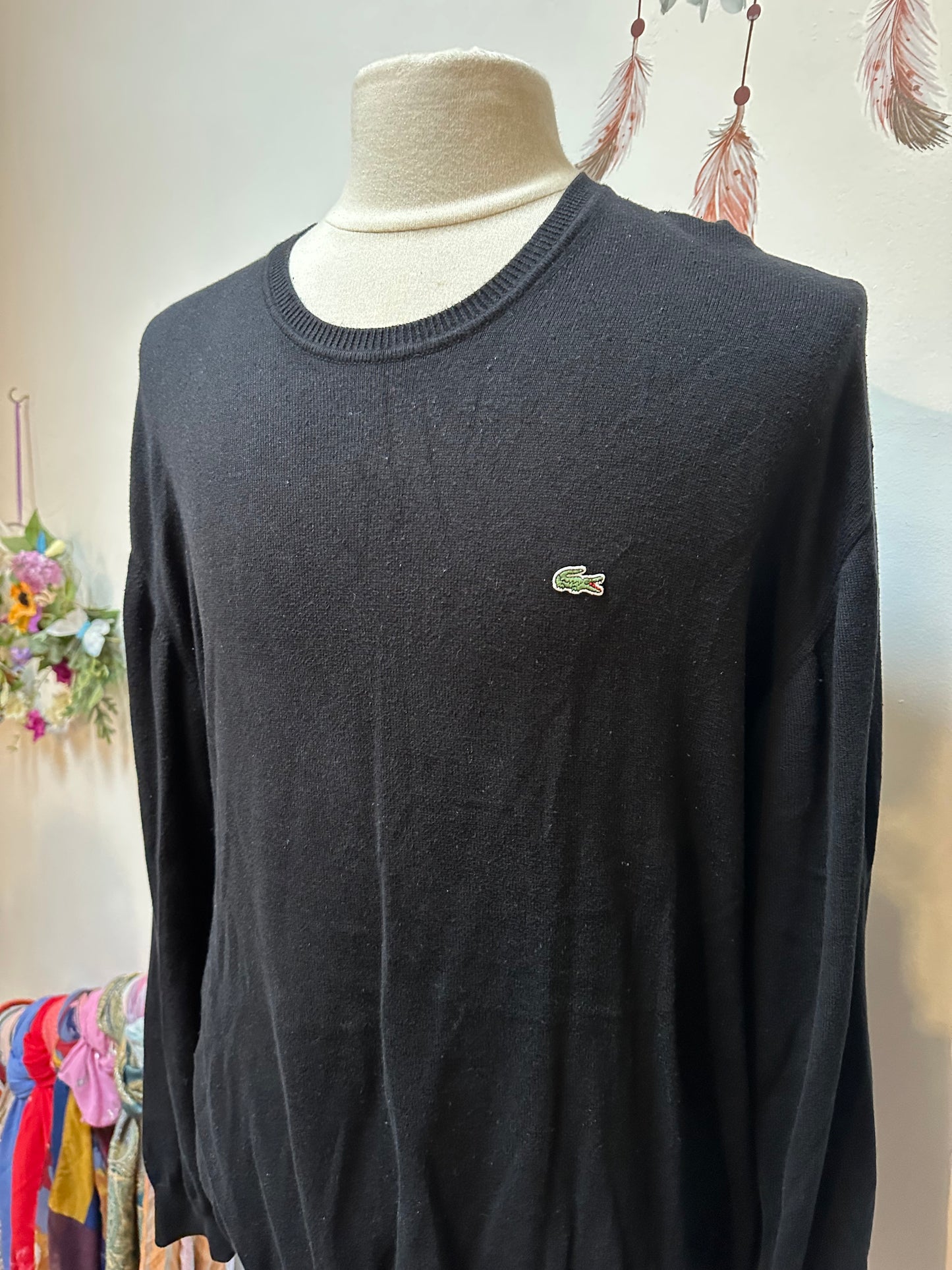 Designer Lacoste 100% Cotton Sweater Best Fit Size XXL