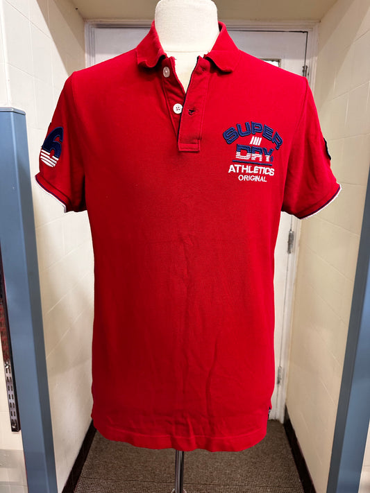 Superdry Red Poloshirt, Small Fitting 2XL