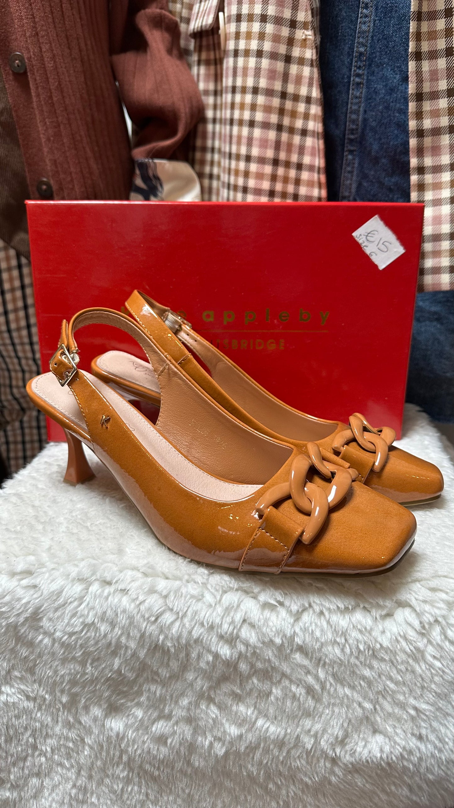 Kate Appleby Fymudge Chain Slingbacks As New Size 6