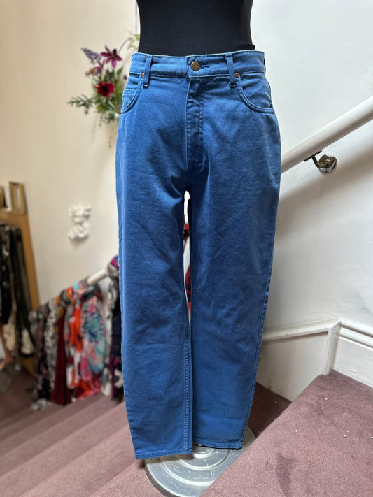 Lee Cornflower Blue Jeans 100% Cotton Size 10/12