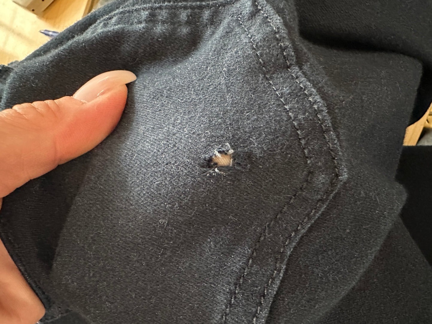 Gallery Navy Jeans Size 16 (tiny hole in back pocket, see last 2 photos)